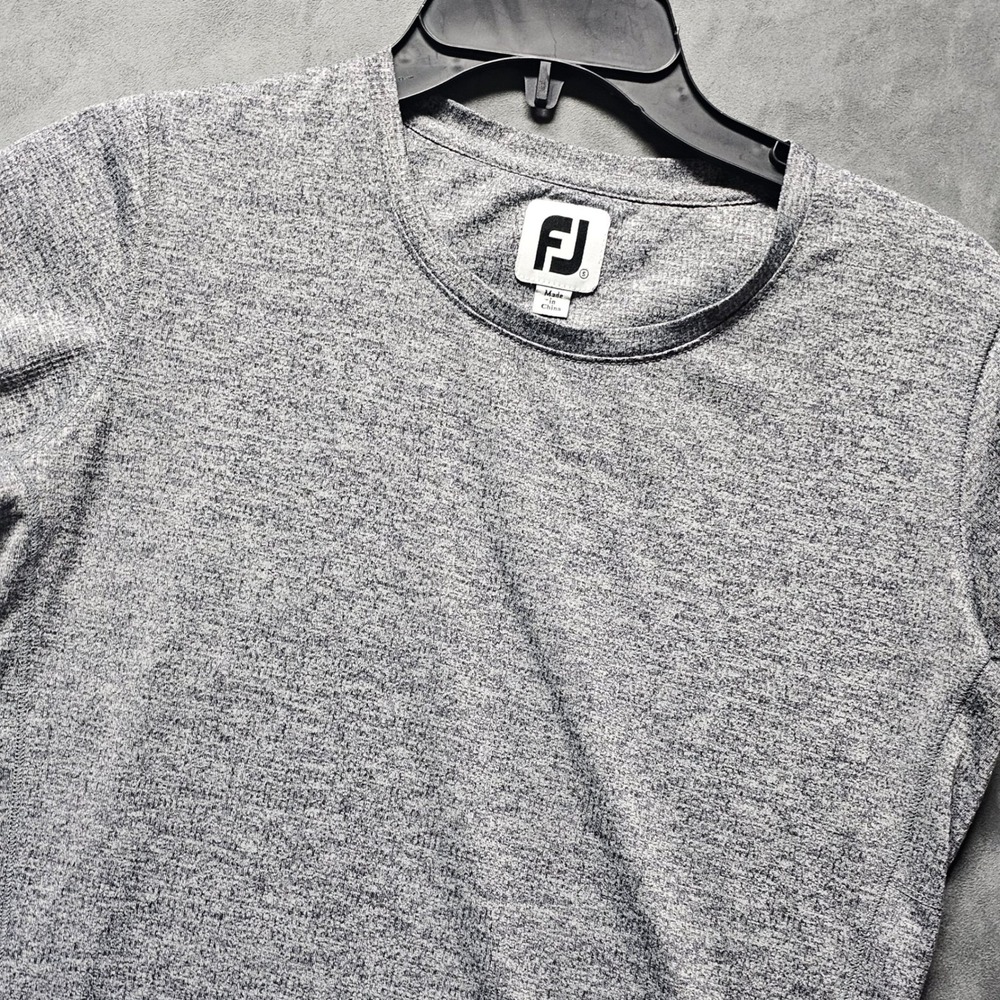FootJoy Womens Golf Performance T-Shirt Heather Grey Short Sleeve Small 1155380